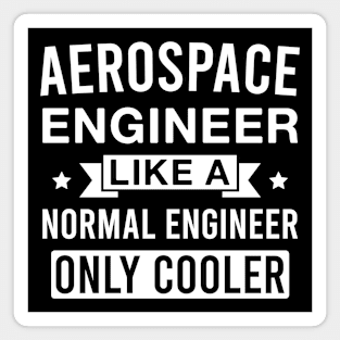 Aerospace Engineer Like a Normal Engineer only Cooler Magnet